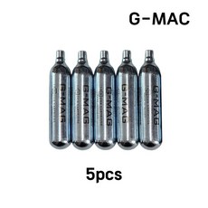 G MAG 비나사산 12g Co2 카트리지 5개 1팩, 단일, 1개