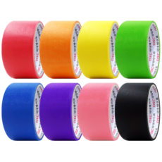 마스킹테이프 8컬러 1세트 48mm x 10M 종이테이프