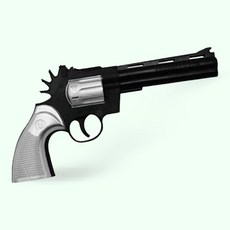 고무줄 리볼버 장난감총 어린이 야외놀이 배틀 사격 놀이총, 1개, 상세페이지 참조