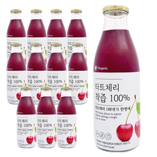 투오가닉 NFC 착즙 타트체리 주스 100% 착즙원액, 12개, 1L