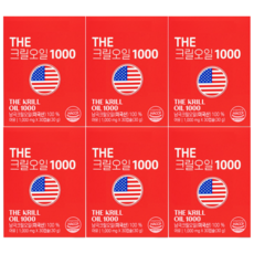 식약청 인정 크릴오일인지질 크릴56 크리오일 남극크릴오일, 6개, 30정