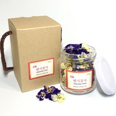 [팬지 꽃차] 국산 꽃차 수제 덖음차 수제꽃차 차선물 꽃차 장미 메리골드 전통 한방차 차선물, 1개, 1개입