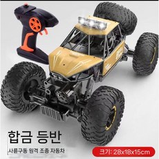 rc카 알씨카 무선조종 어린이카 자동차 스턴트 무선조종자동차 수륙양용 카, C. 금색 28cm 합금 자전거