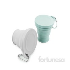 포춘사 실리콘 컵 180ml 등산용컵, 그린