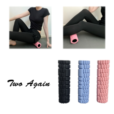 투어게인 미니 폼롤러 30cm EVA 필라테스 요가 헬스 종아리 목 스트레칭 마사지, 블랙, 1개