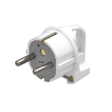 현대일렉트릭 국산 ㄱ자 접지플러그 16A 250V, 1개