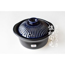 佐和陶瓷餐具批發 寶藍2合炊飯鍋-日本製 XL1404508B 鍋具 直火 火鍋 燉鍋 大容量 搬新家 餐廳 家用, 1個