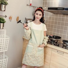 알샵 플로럴 H형 앞치마 유아앞치마