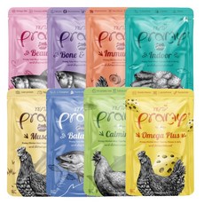 프라미 고양이 파우치 혼합 8종 70gX8개 고양이간식, 8개, 70g