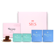 【Shesmy 旭思蜜】暖宮黑糖磚禮盒 (可分解衛生棉4盒+黑糖磚1盒) - 女性生理期呵護首選, 1個