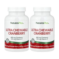 네이처스플러스 울트라 크랜베리 크렌베리 씹어먹는 90츄어블 2개 비타민C Cranberry, 90정