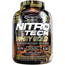 Muscle Tech Nitro Tech Way 金牌, 巧克力摩卡卡布奇諾, 2.5kg, 1個