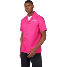 레드불 레이싱 F1 스페셜 에디션 마이애미 버튼 다운 셔츠, Medium, Pink