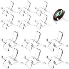 부즈푸 투명 스탠드 거치대 진열대 광물 수석 거치대, 12개