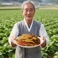 [백화점 납품] 김치명가 전라도 여수 돌산 갓김치, 3kg, 1개