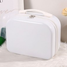 제조 업체 도매 가방 14inch 가방 패션 화장품 가방 보관 상자 고가 선물 상자, 14 인치 [비밀번호 잠금 없음] 길이 30 * 너비, 흰색 [03]