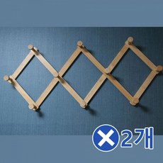 자취방옷정리 자바라옷걸이-대x2개 방문옷걸이 고급, 빠른배송