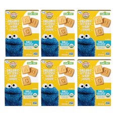 어스 베스트 유기농 오늘의 글자 쿠키 2세 이상 용 바닐 Earth's Best Organic Letter of the Day Cookies for Toddlers 2 Year, 5.3온스(6개들이 팩), 1개