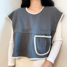 어텀31 맘스빕 엄마 턱받이 침받이 숏버전, 다크그레이, 1개, 1매