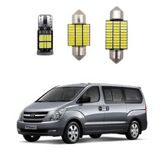 제삼오스토어 현대 더뉴그랜드스타렉스 LED실내등 스포츠 악세사리 램프 시인성 전방등 교체형, 전방실내등(36mm/1)전구1개일때