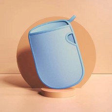 목욕 장갑 스펀지 각질 제거 미트피부에 무자극 스크럽, 색상: 1. Blue, 1개