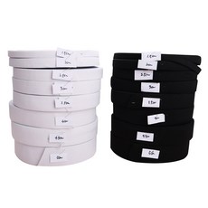 아유디 폴리 고무줄 허리고무밴드 1롤 40M 1마 옷수선 고무줄, 블랙1.5cm(1롤40M), 1개