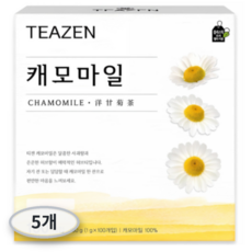 티젠 캐모마일차 티백, 1g, 100개입, 5개