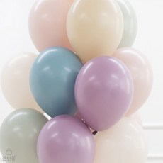 은빈몰 30cm 파스텔더스크 혼합 50개 기념일풍선 풍선포토존