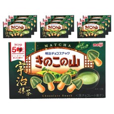 明治 蘑菇山芋片抹茶 64g×10入, 10個, 64g, 1個