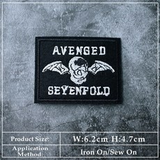 아플리케 패치 와펜 록 밴드 diy 천 아이언 수 놓은 배지 패치 의류 스티커 펑크 음악, 25, 1개