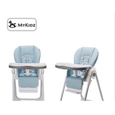 多功能摺疊兒童餐椅，檢驗合格，寶寶用餐玩耍好幫手, 現貨 清新藍餐椅, 清新藍