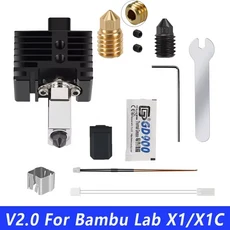 Bambu p1p X1C P1S V2.0 용 핫 엔드 업그레이드 프린트 3D 인쇄 부품, 01 빠른, 14 V2.0 For X1 X1C