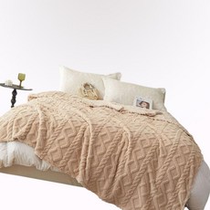 포근한홀겹꽈배기담요