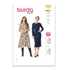 BURDA X05983BURDA 미세스 드레스 바느질 패턴 패킷 디자인 코드 B5983 사이즈 8-18 34-44 355373