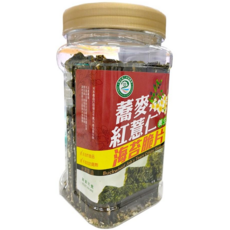 二林鎮農會 蕎麥紅薏仁海苔脆片 台灣在地蕎麥紅薏仁製成 非油炸健康零食, 90g, 1罐
