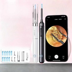귀지집게 청소 귀파개 핀셋 내시경귀이개 도구 제거기, 상세페이지 참고, 아이보리(C셑) 12K 4in1 집기 초장시간