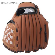 야구공 케이스 Outdoor Sport Baseball Glove Softball Practice Equipment Size 9.5/10.5/11.5/12.5 Left Hand, 03) Brown 11.5in, 1개