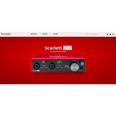 沐耳 英國精品 Focusrite Scarlett 2i2 USB Type C 錄音卡：2 輸入及 2 輸出，專業錄音設備首選, 1個