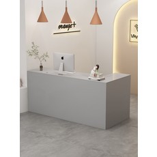 안내데스크 카운터 계산대 미용실, 120x60x90cm, 고급회색좌회전(우회전시주의)