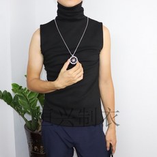 加絨高領T恤男打底衫秋冬新款無袖坎肩加厚保暖緊身背心內搭馬甲