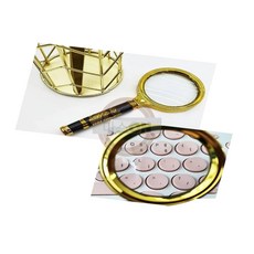 마스온 실버용품 노안 손잡이 돋보기 M 용 금테