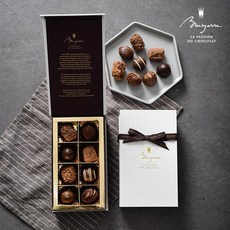 [선물추천] 벨기에 수제초콜릿 브로이어 어쏘트먼트 컬렉션 8P+쇼핑백/초콜릿선물세트/Bruyerre Belgium Handmade Chocolate Gift Set 8P, 117g, 1세트