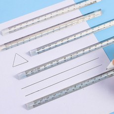 그리기 측정 도구 학생 문구 15cm 직선 눈금자, 1개, Blue 15cm Ruler
