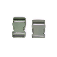 국산 가방 의류 부자재 50mm 웨빙용 플라스틱 SR버클, 단면, 풀색