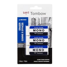 톰보 Tombow 57324 모노 지우개 화이트 미디엄 3팩. 종이를 손상시키지 않고 자국을 깨끗하게 지웁니다. 321332 3595845042