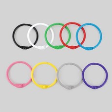 클립 핀 1P 컬러 원형 고리링 카드링 30mm DIY고리링, 그레이, 1개