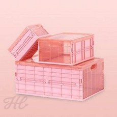 차량용 트렁크 폴딩 수납함 세차용품 보관 박스 다용도, 스몰21x15x10 카키