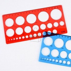 원형 도형자 모형자 원형모형자 템플레이트, 소