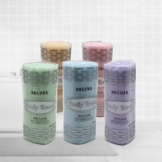 국산 파스텔 샤워타올 (색상선택불가) 부드러운 샤워타월 샤워볼 6개입