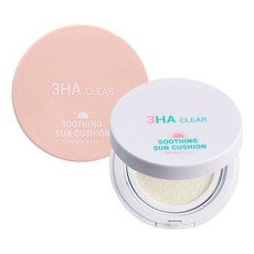 3HA 클리어 톤업 보습 선쿠션 베이지+화이트 2종 세트 SPF50+PA+++/주름미백기능성/피부톤업/손상피부진정/CICA함유, 1개